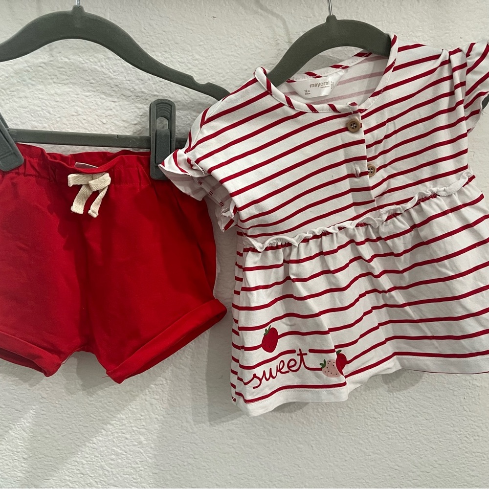 Baby girl matching set
